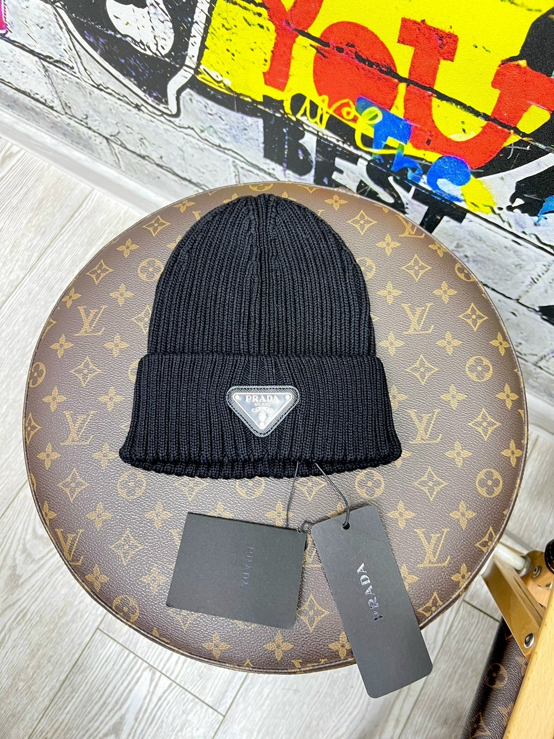 шапка prada,шапка-бини,шапки,шапочка,вязаные шапки