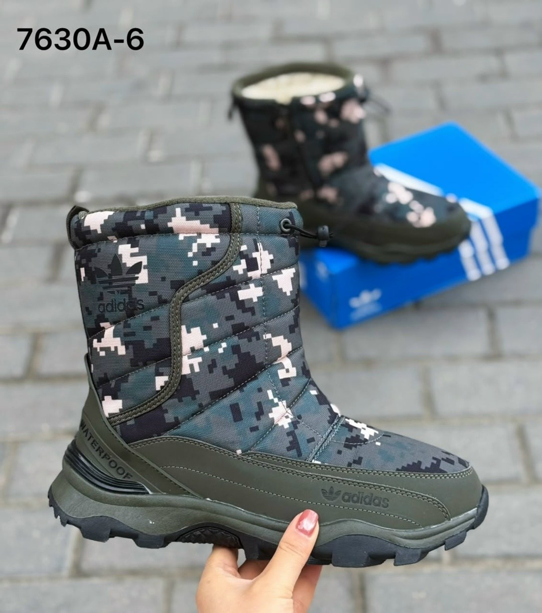 ,дутики adidas,мужские дутики 2303-2 камуфляж,зимние сапоги,дутики мужские зимни