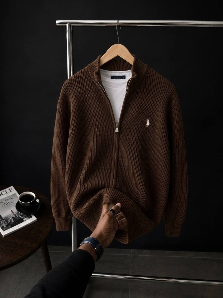 polo ralph lauren вязаный кардиган-свитер на молнии,кардиган polo ralph lauren,мужская кофта,свитер для мужчин,свитера мужская