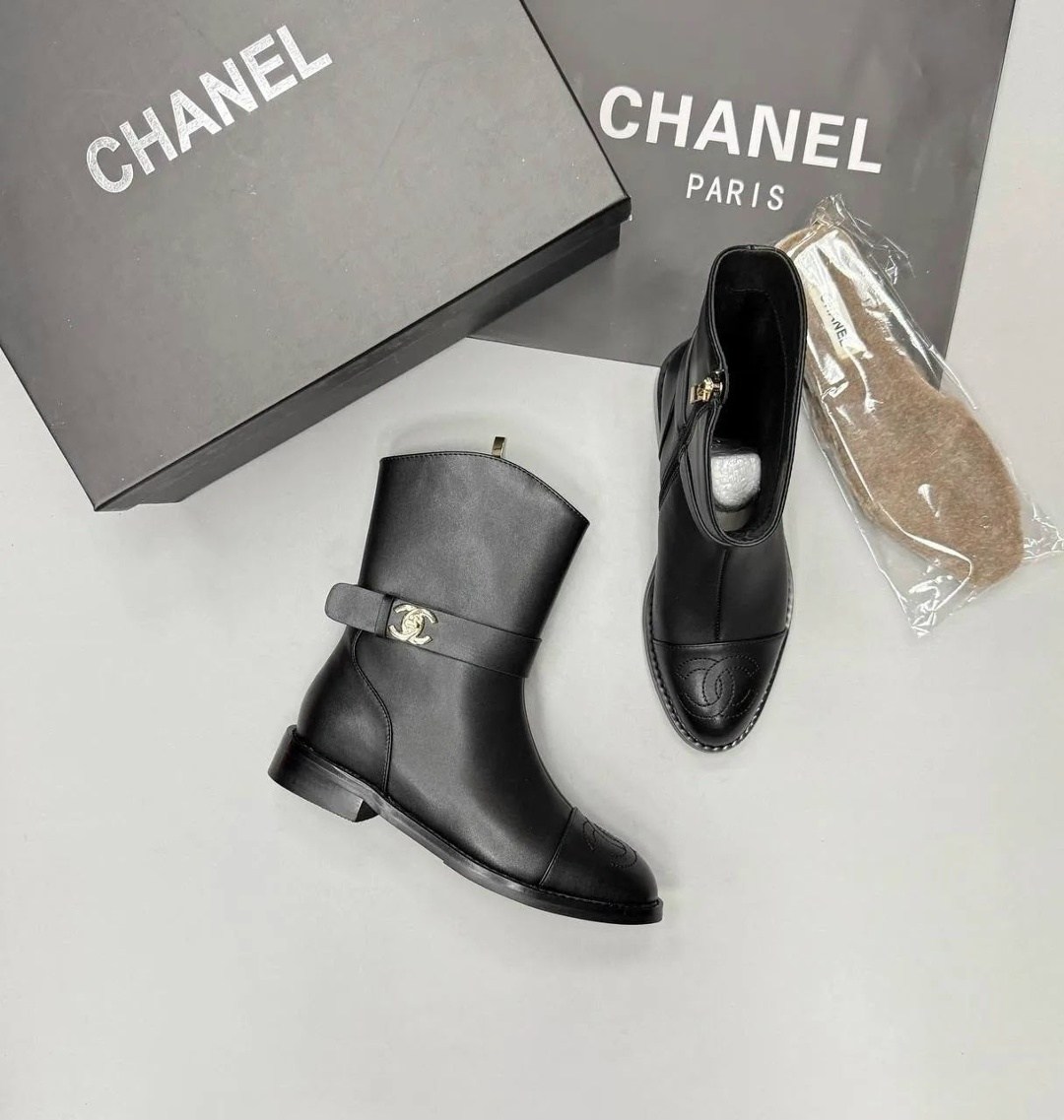 ботинки chanel,женские осенние сапоги chanel 2026 черные кожаные,сапоги chanel,ботинки женские chanel,короткие сапоги шанель chanel 492179353