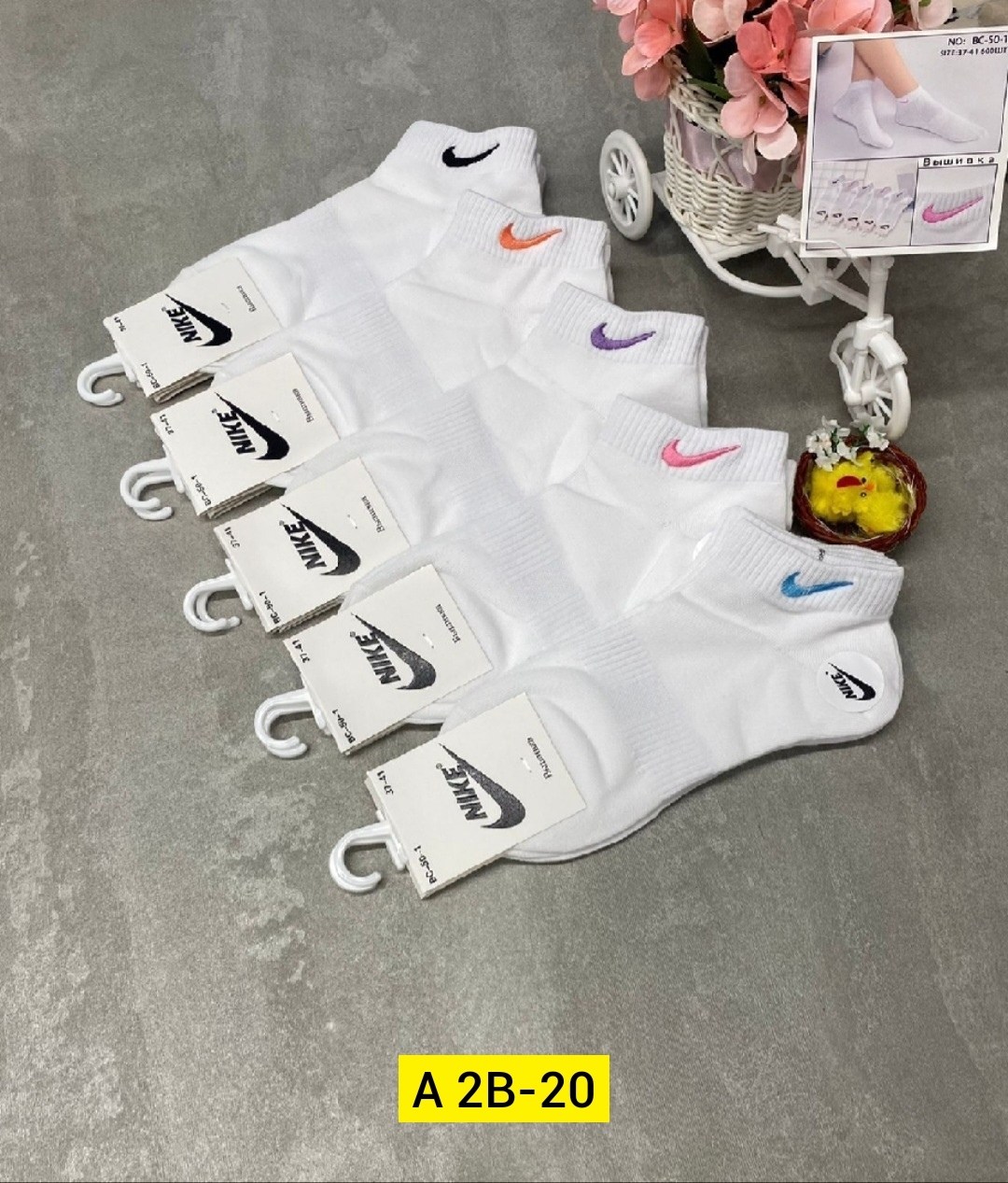 носки женские 10 пар,женские носки найк набор,комплект носков женских nike sport socks белых 36-41,носки женские,комплект носки женские