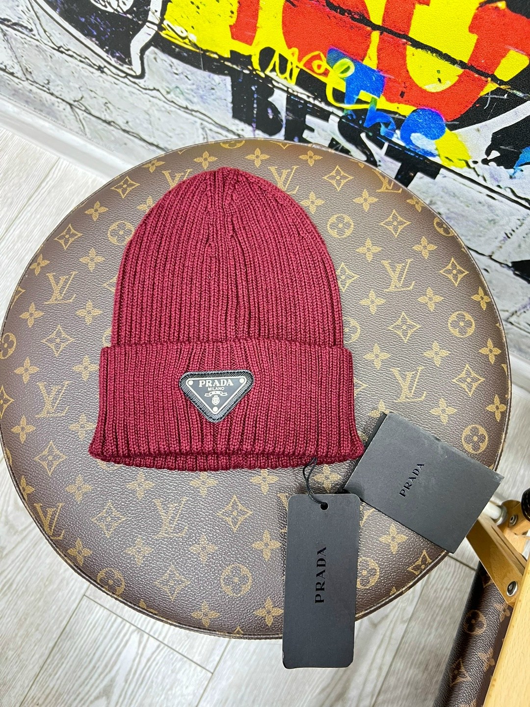 шапка prada,шапка-бини,шапки,шапочка,вязаные шапки
