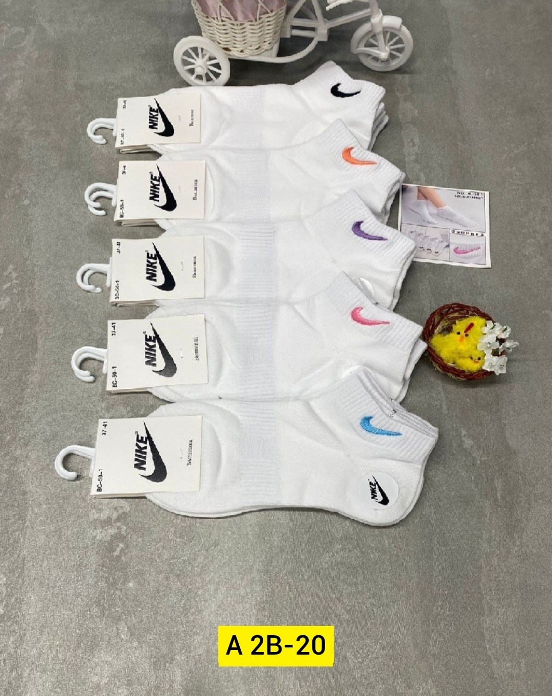 носки женские 10 пар,женские носки найк набор,комплект носков женских nike sport socks белых 36-41,носки женские,комплект носки женские