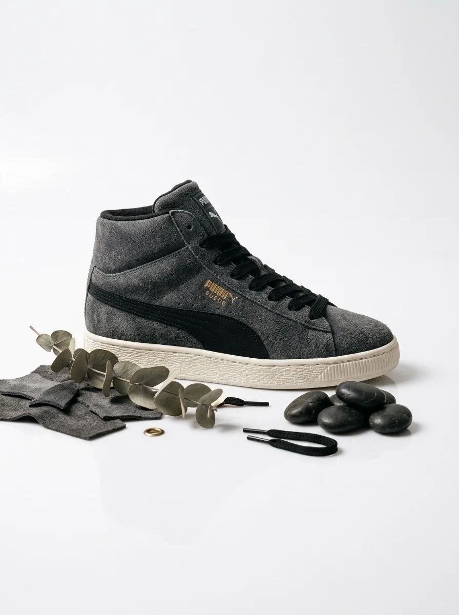 ,кеды унисекс puma 1948 mid черные,кроссовки puma,зимние кеды пума мужские,puma 1948 mid