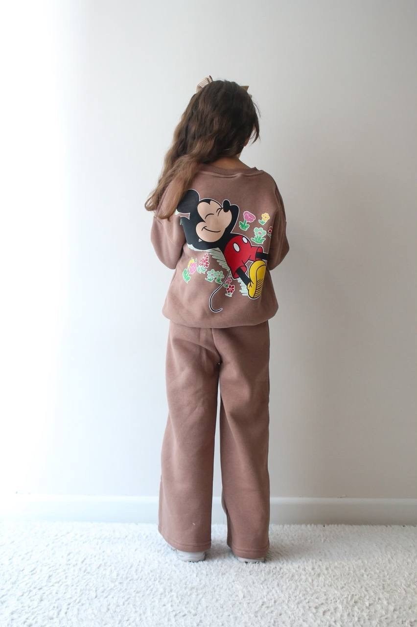 костюм тёплый детский с принтом минни маус mickey collection,флисовые костюмы,костюм для девочек,спортивные костюмы для девочек,костюм для девочки на флисе