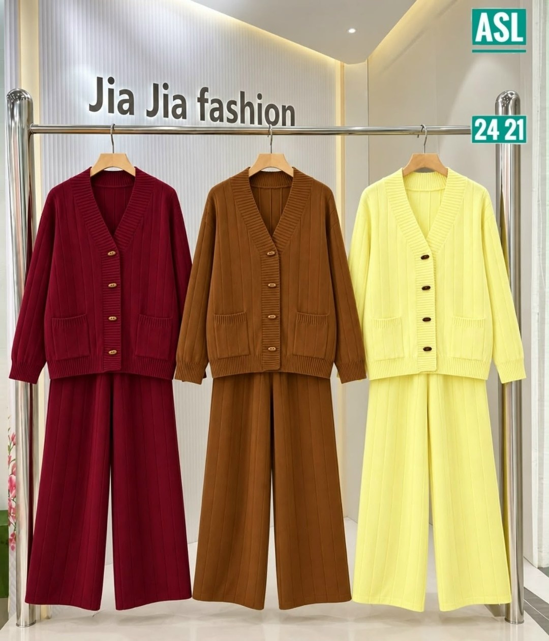 кардиган loro piana,повседневный костюм,lune plus кардиган с двумя карманами и трикотажные брюки shein кофейно-коричневый,вязаные брюки,кардиган