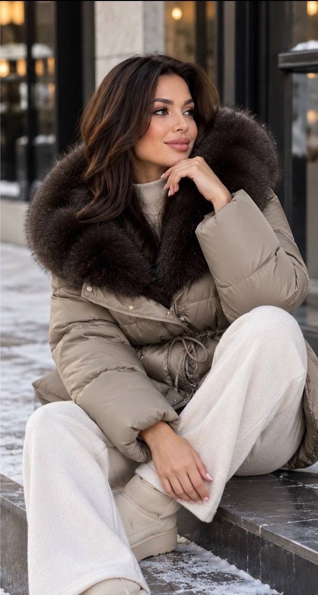 пуховики с мехом,женская зимняя куртка,пуховик женский с натуральным мехом,пуховик,зимние пуховики женские
