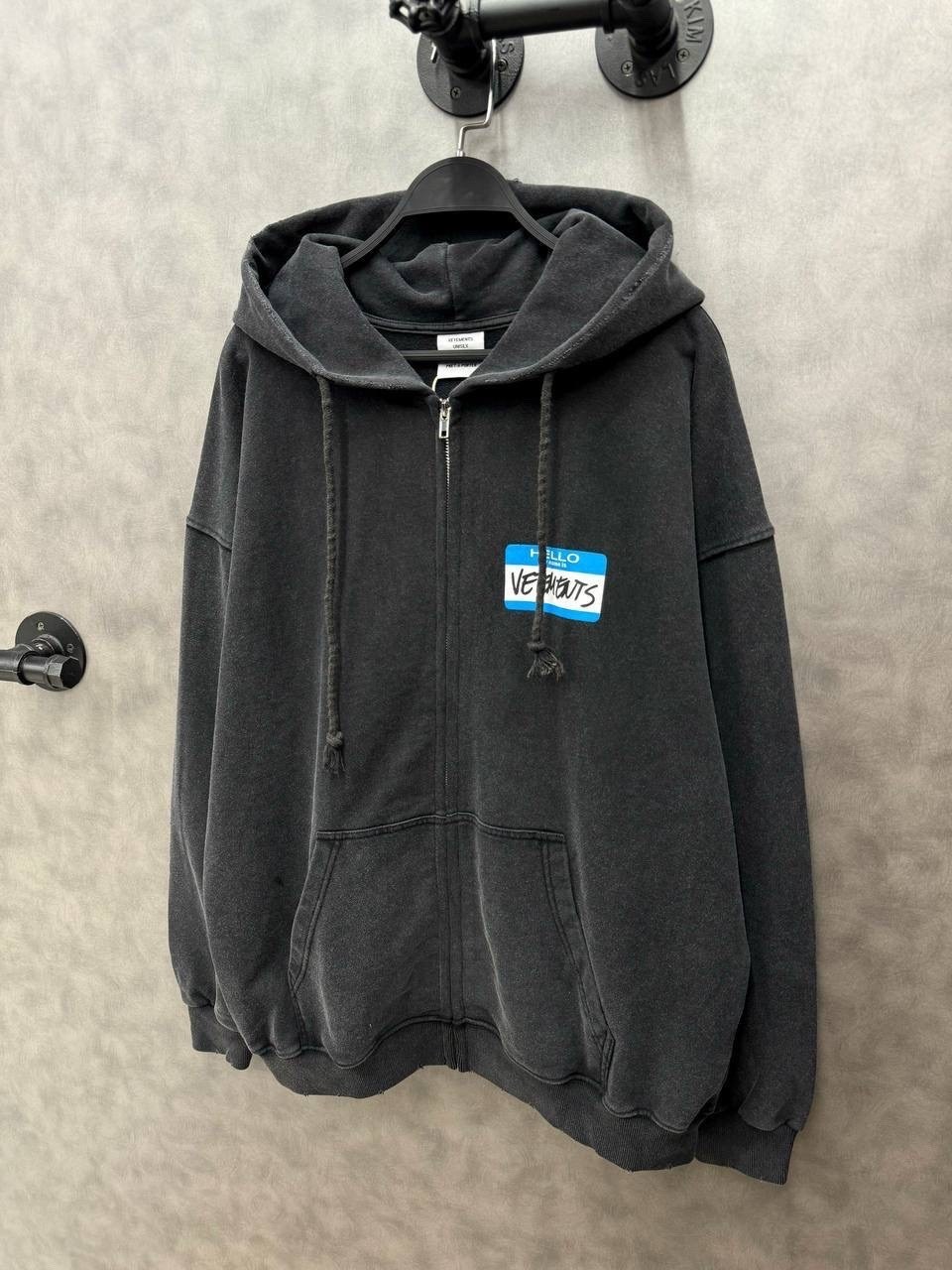 vetements hello my name is vetements hoodie black,худи оверсайз,стильное худи,vetements hello my name is,на худи