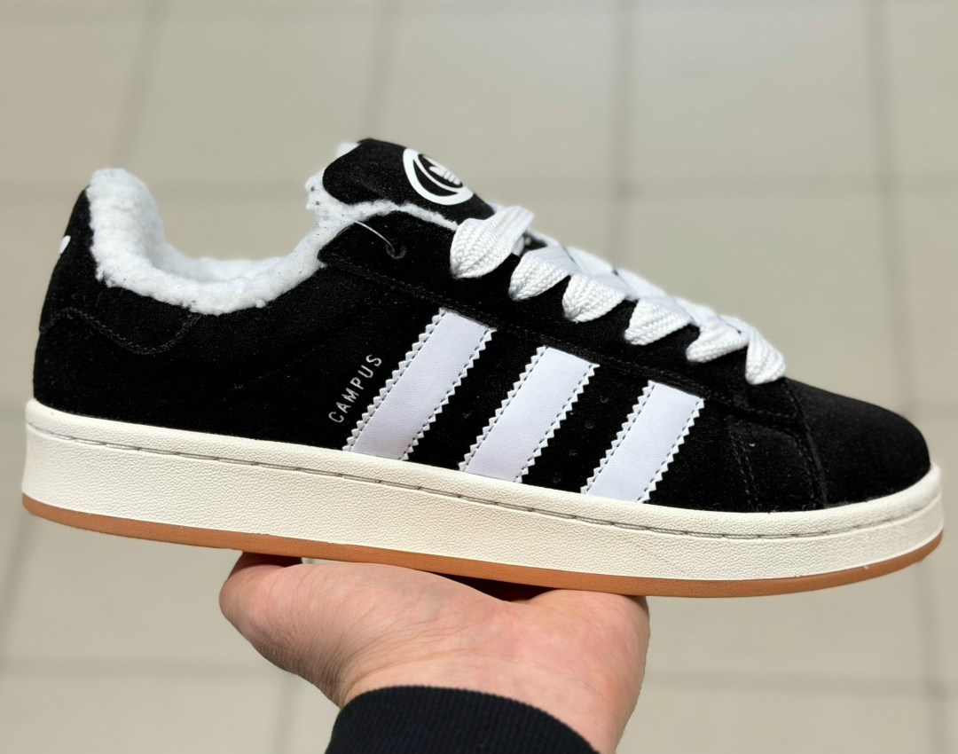 зимние кроссовки adidas campus с мехом,зимние женские кроссовки adidas campus black white fur мех,кроссовки адидас кампус,,кроссовки adidas campus