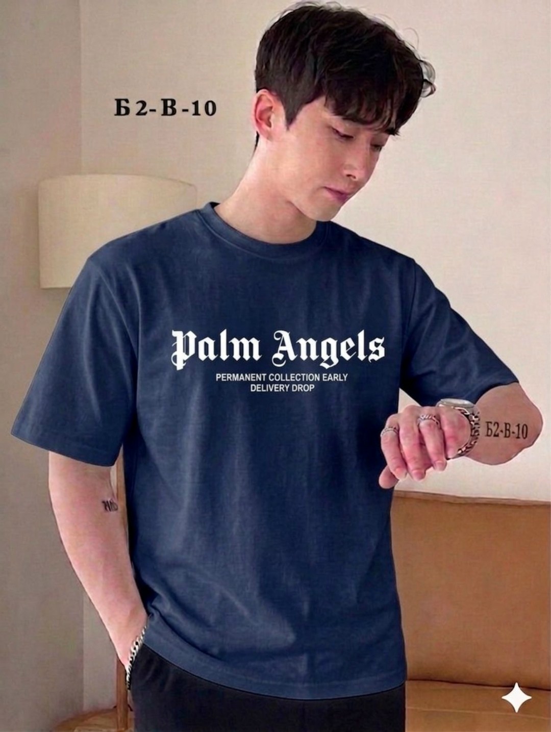 мужские футболки palm angels,футболки palm angels,мужской футболки,оверсайз футболка palm angels,футболка palm angels с воротником
