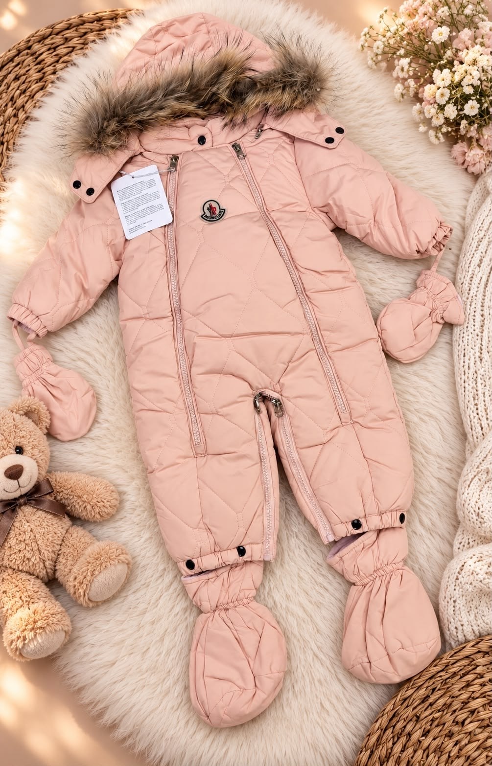 комбинезон детский malek-baby 163шм/2 мята 62,зимний комбинезон для новорожденных,комбинезон трансформер,зимний комбинезон,пиколино комбинезон зимний детский