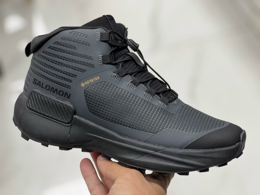 salomon elixir mid gtx черные текстиль мужские,кроссовки зимние salomon,ботинки salomon elixir mid gtx,кроссовки,кроссовки зимние salomon gore tex термо