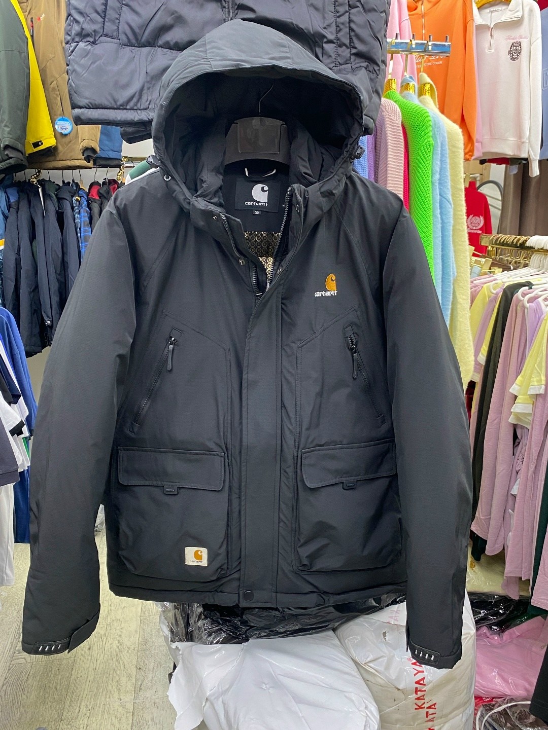 зимняя куртка c.arhartt съемный капюшон carhartt,зимняя куртка carhartt,куртка carhartt,куртка,мужская куртка carhartt