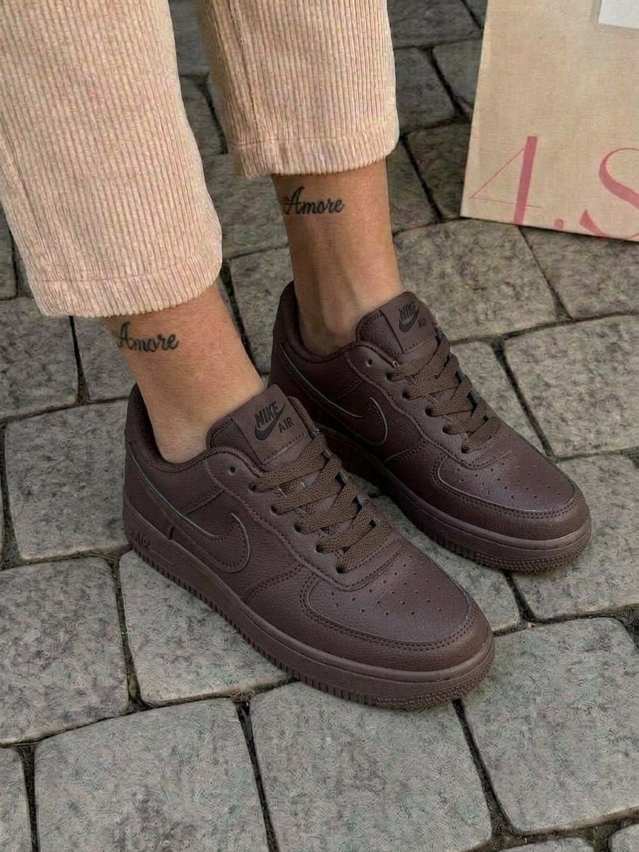 кросcовки nike air force 1,кроссовки,коричневые кроссовки,nike air force 1 low,nike air force 1 07