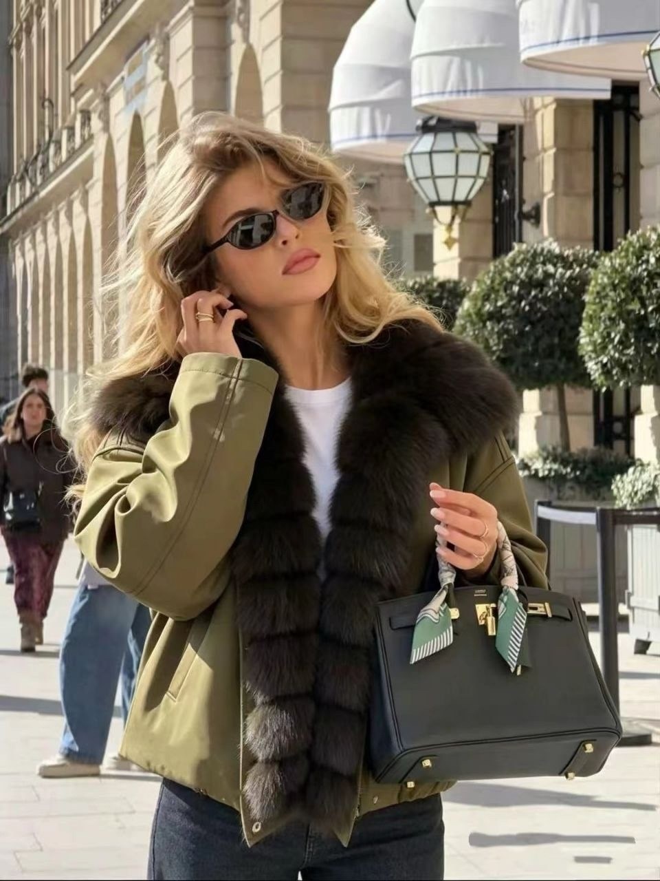 мода стиль,стильные образы,зимняя мода,меховая куртка