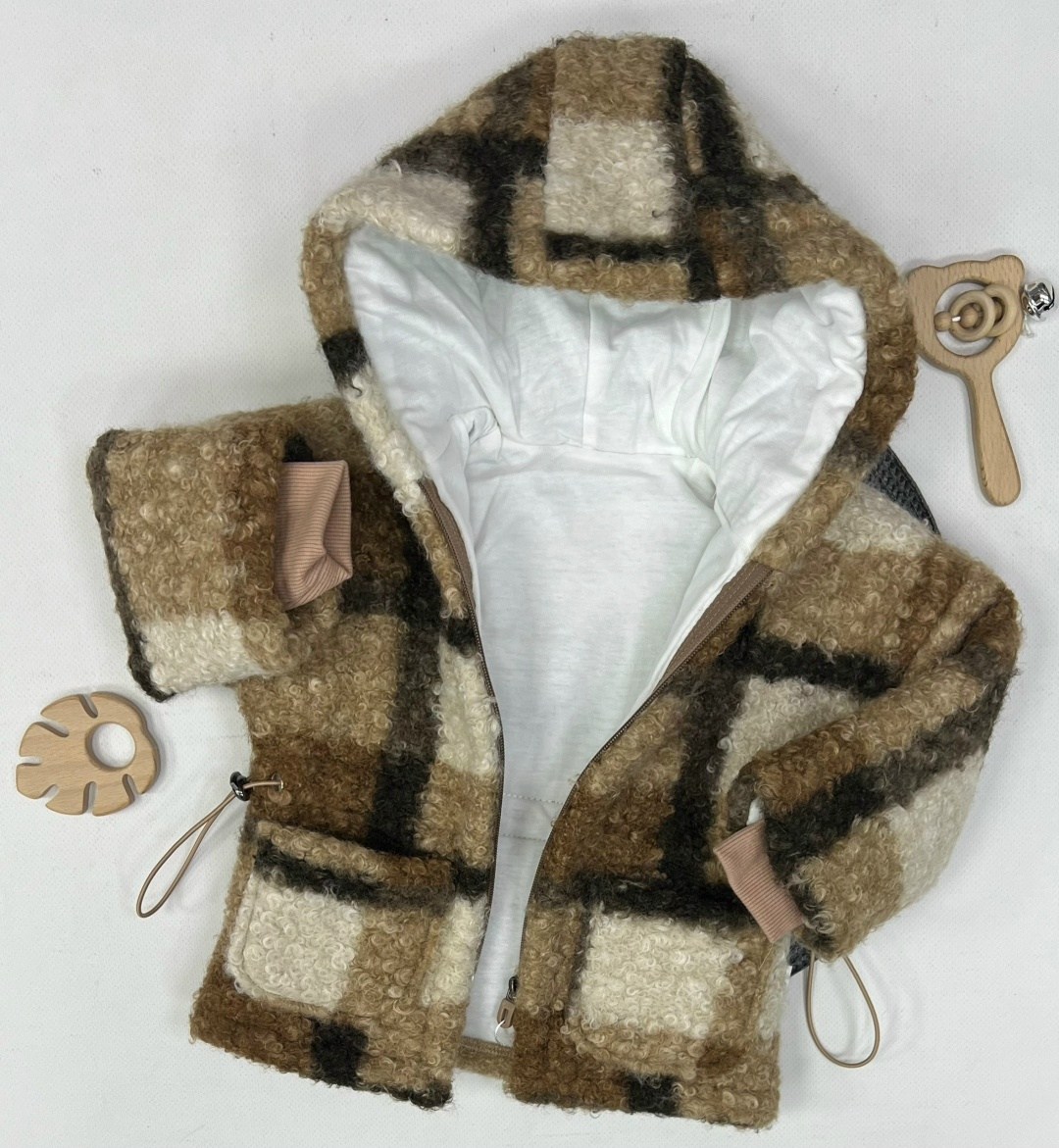 пальто для малыша,детское пальто,теплая кофта,куртка плюшевая,куртка в клетку