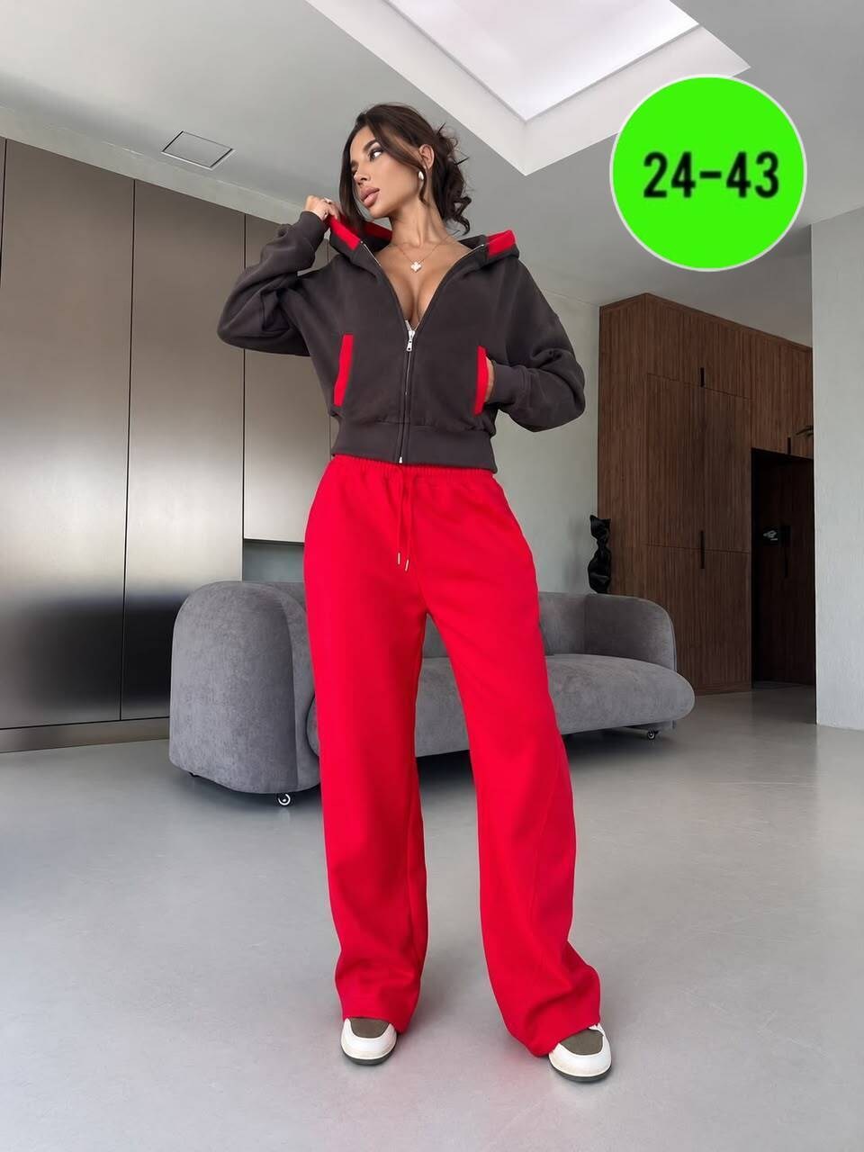 костюм спортивный со штанами палаццо и зип худи micca 442619032,костюм спортивный со штанами палаццо и зип худи micca,женский костюм на флисе,женский костюм,спортивные женские костюмы