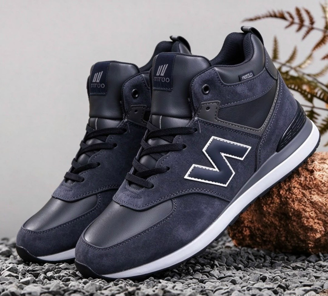 зимние кроссовки new balance 574 mid цвет синий,зимние кроссовки new balance 574 mid,зимние кроссовки new balance,,зимние мужские кроссовки