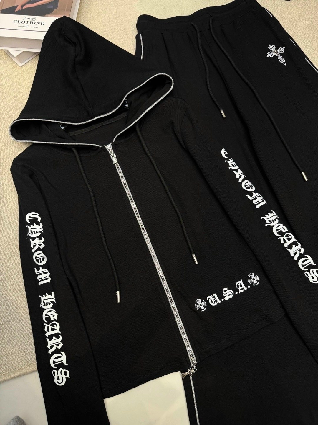 спортивные костюмы женские,спортивный костюм karl lagerfeld женский,костюм balenciaga женский,спортивный костюм,костюм спортивный в стиле balenciaga на молнии с капюшоном черный