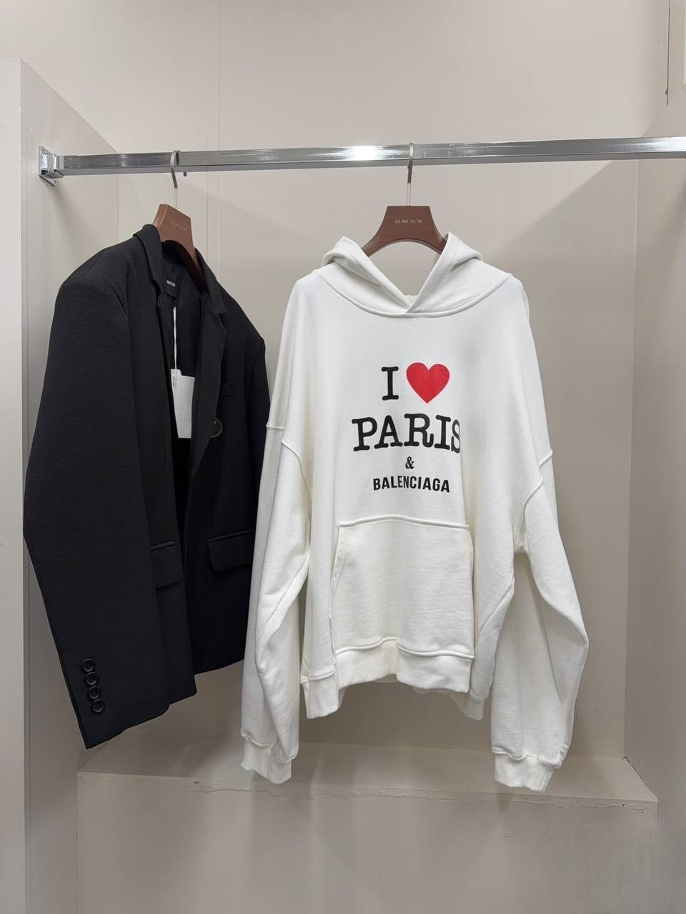 модная толстовка,худи balenciaga paris,женская толстовка,свитшот женская,толстовка