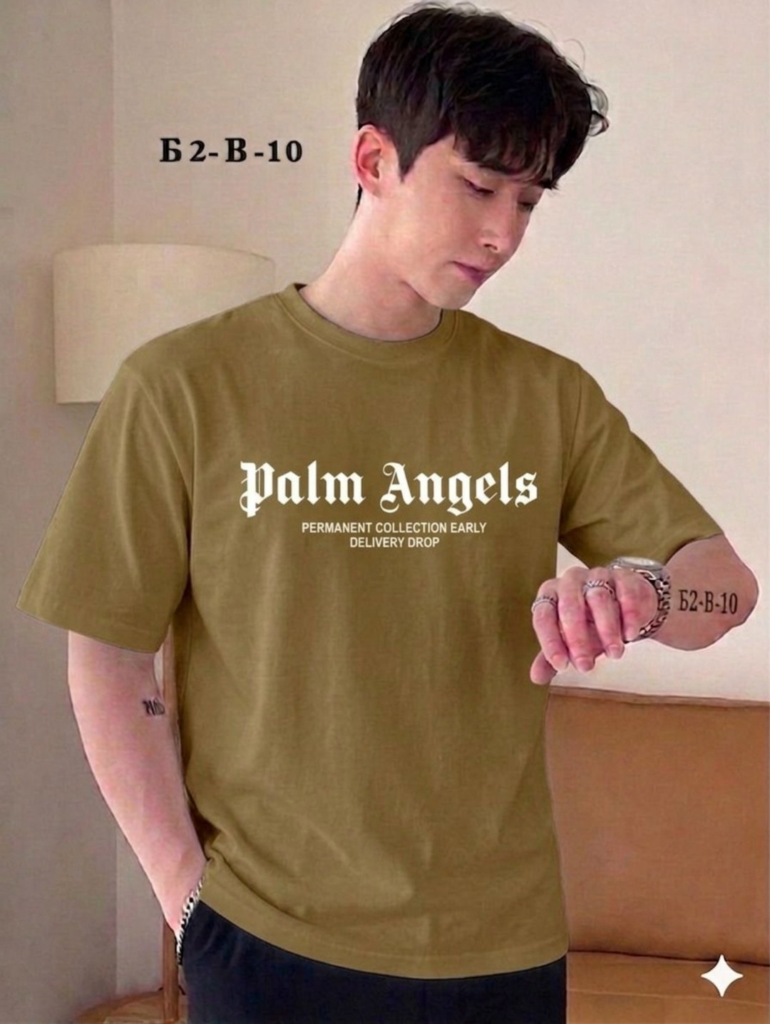мужские футболки palm angels,футболки palm angels,мужской футболки,оверсайз футболка palm angels,футболка palm angels с воротником