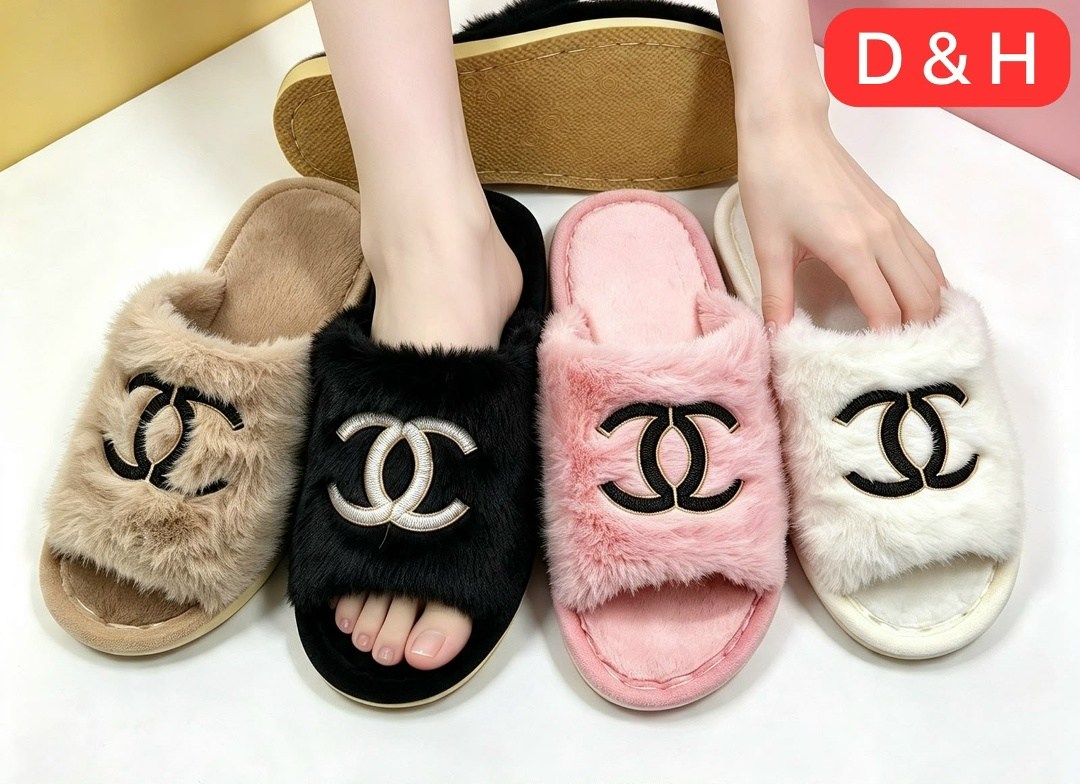 тапочки женские,тапочки chanel,,тапочки шанель,chanel slippers