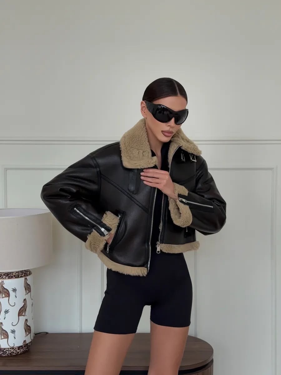 дубленка авиатор,дублёнка оверсайз,дубленка женская,стильная дубленка,модные дубленки