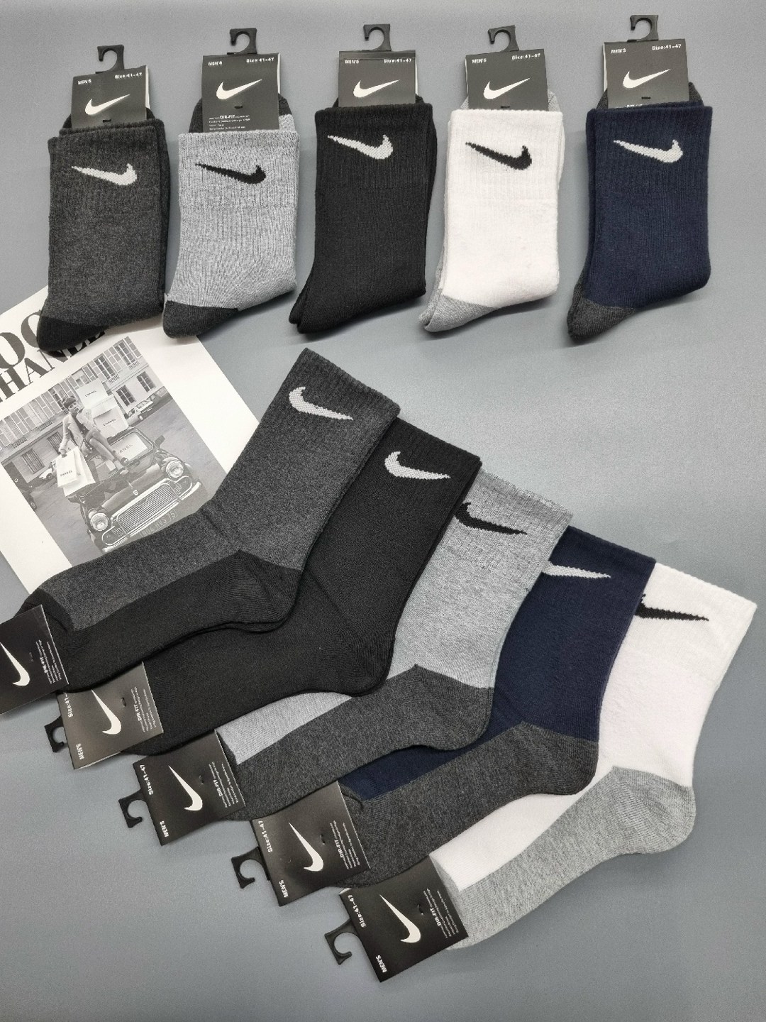 носки мужские 10 пар nike,носки мужские,комплект носки мужские,мужские носки nike 41-47 набор 10 пар,мужские носки nike