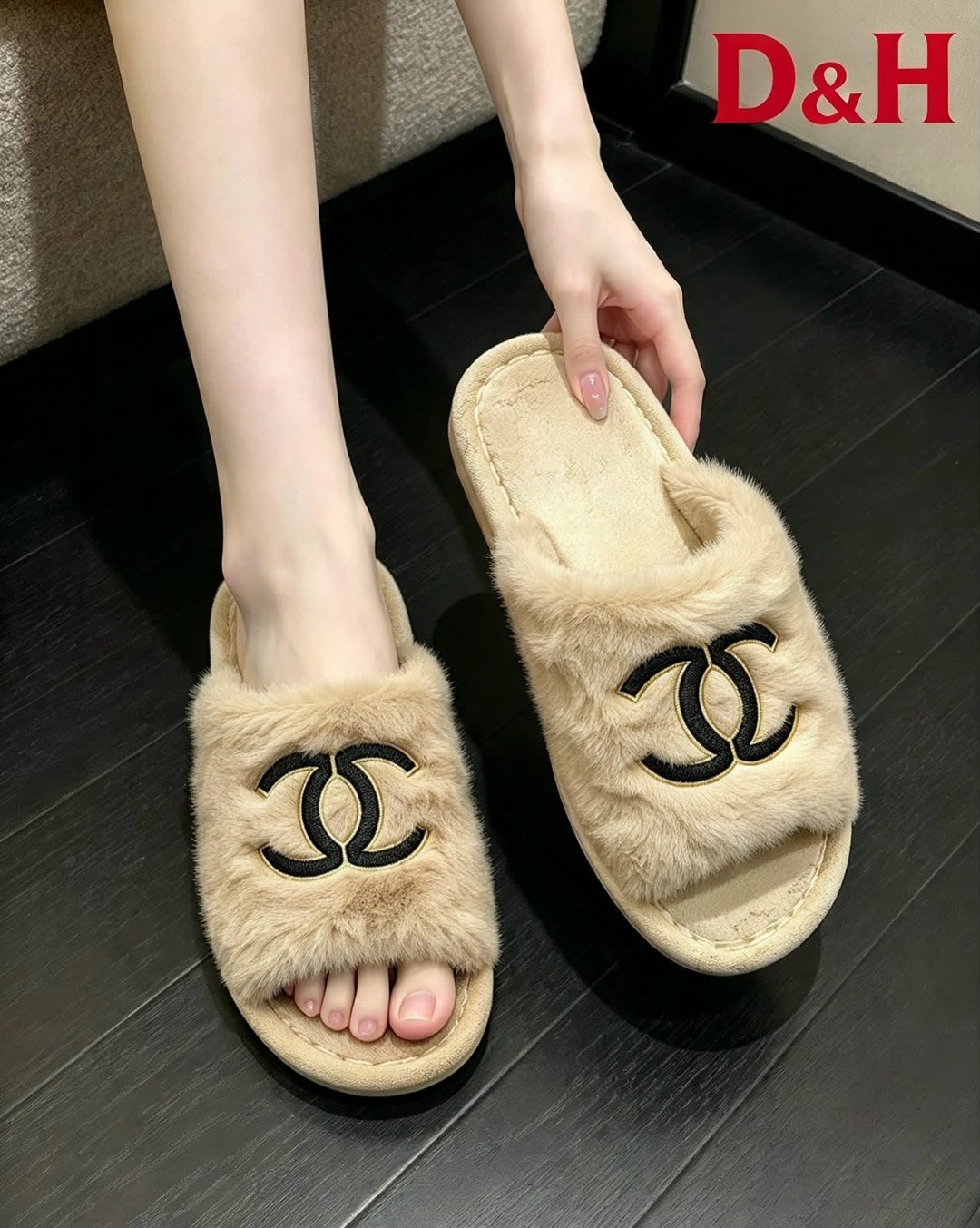 тапочки женские,тапочки chanel,,тапочки шанель,chanel slippers
