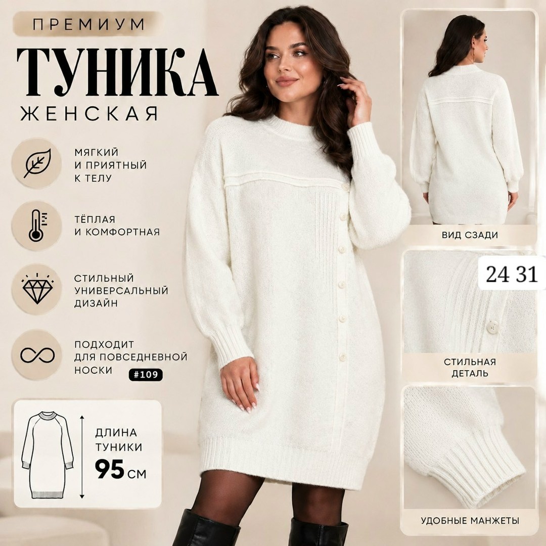 вязаные туники,вязаные платья,туника теплая,вязаное платье туника,платье туника шерстяное
