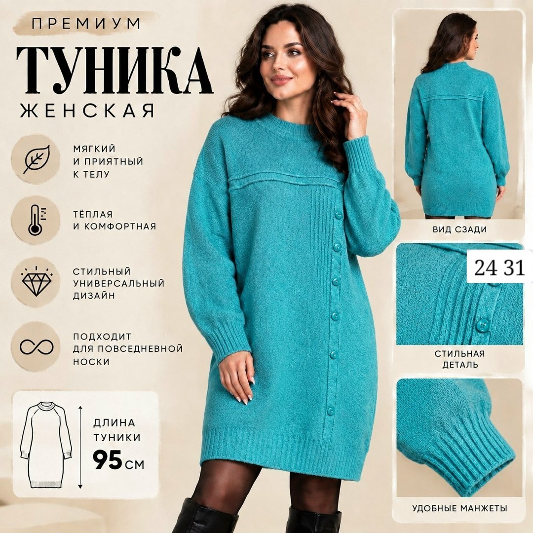 вязаные туники,вязаные платья,туника теплая,вязаное платье туника,платье туника шерстяное