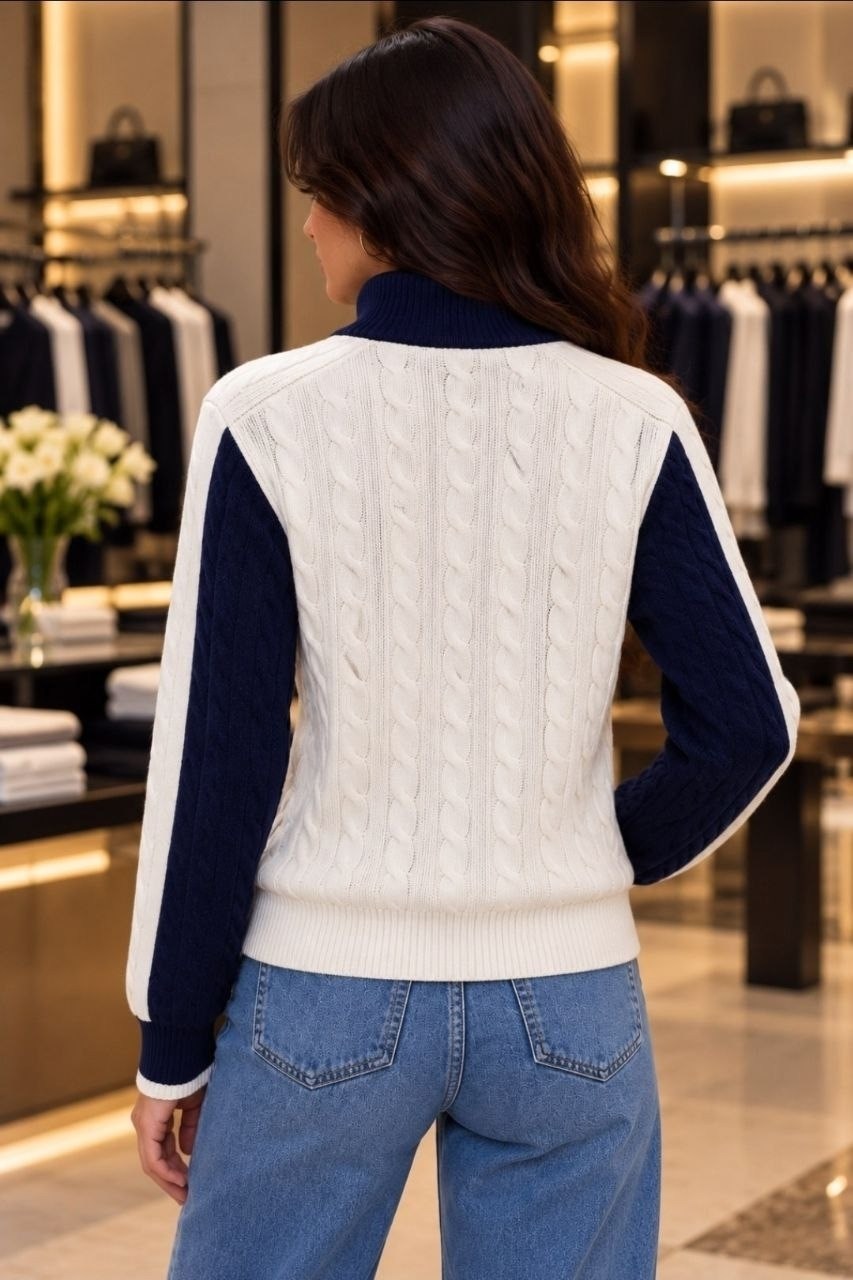 свитер с застежкой-молнией quarter zip cable knit от ralph lauren белый,свитер поло ральф лаурен lambswool,джемпер ralph lauren zip,джемпер polo ralph lauren,свитер polo ralph lauren