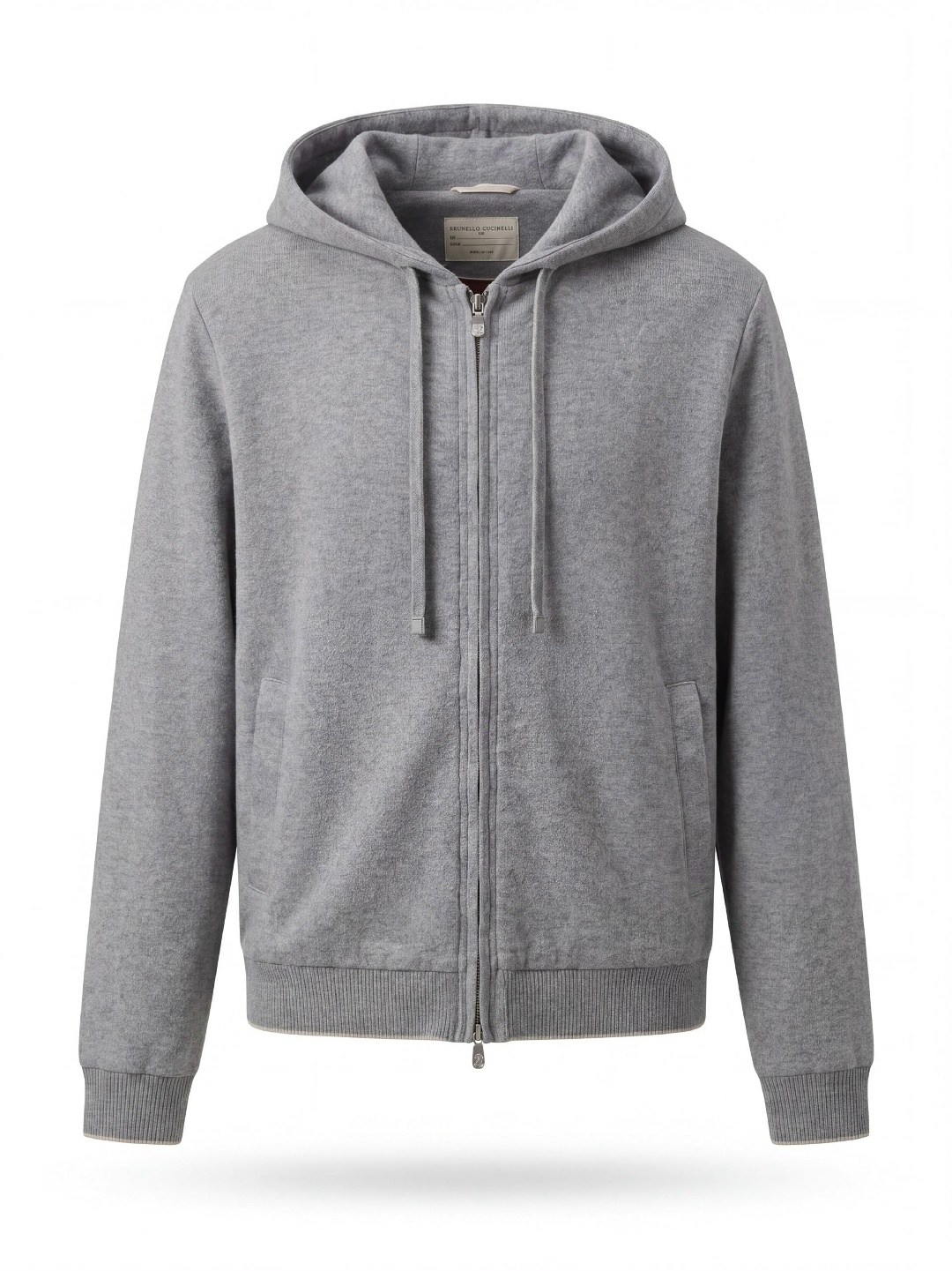 серая толстовка,толстовка с капюшоном,толстовка brunello cucinelli,grey zip hoodie,толстовка мужская