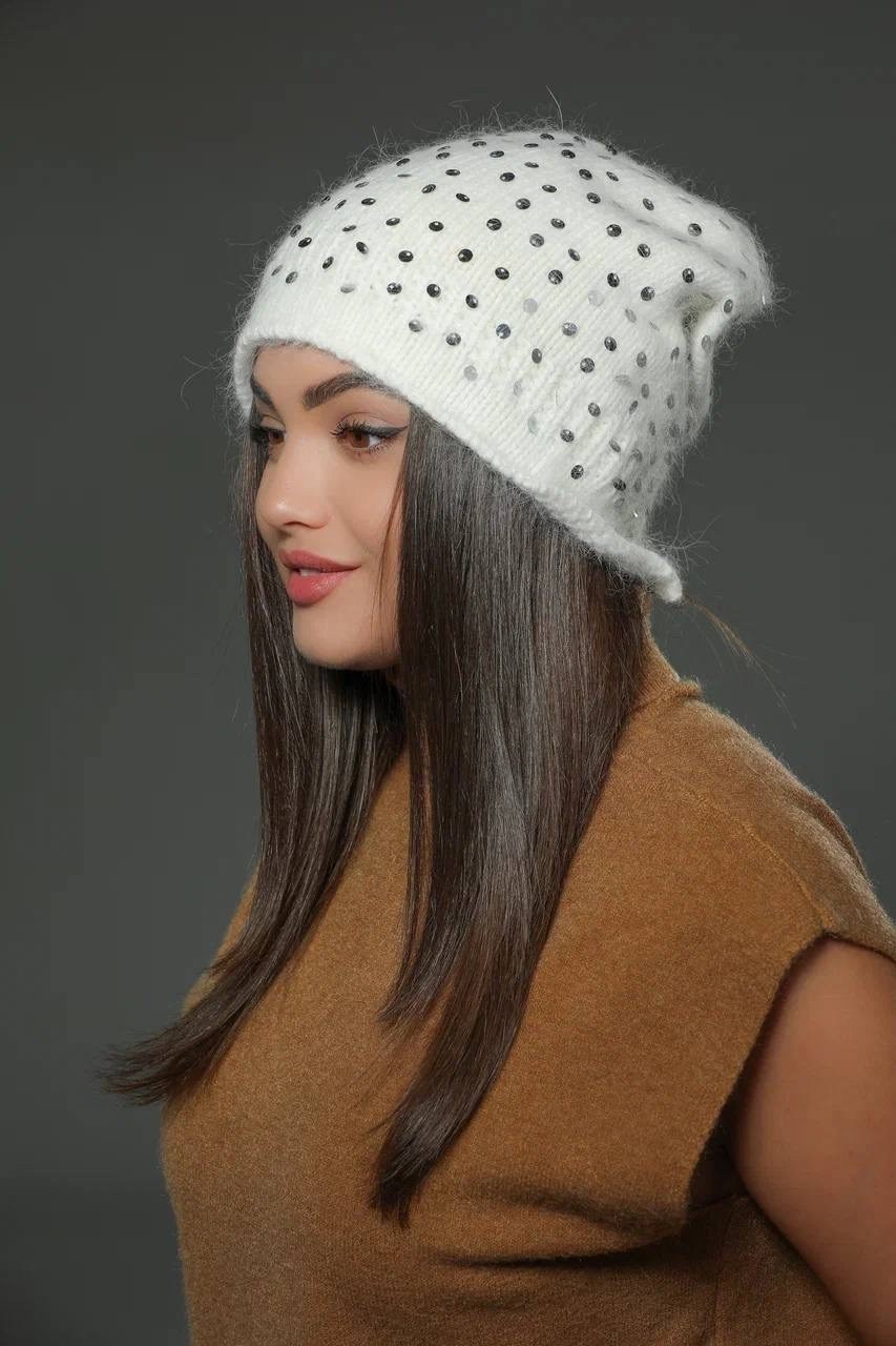 шапка премиальная ангора с пайетками taf textil,шапка премиальная ангора с пайетками двойная akar style,шапка с пайетками из премиальной ангоры,шапка с пайетками,шапка с пайетками из премиальной ангор