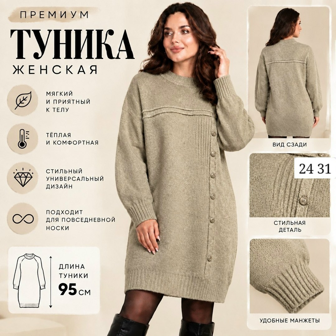 вязаные туники,вязаные платья,туника теплая,вязаное платье туника,платье туника шерстяное