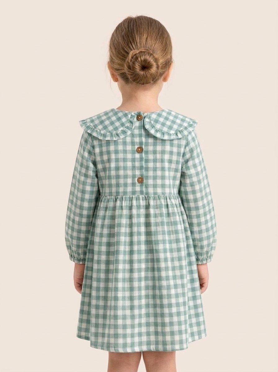 платье для девочки нарядное в клетку honey baby,платье в клетку для девочки,платье в клеточку детское,платье для девочки,платье в клетку