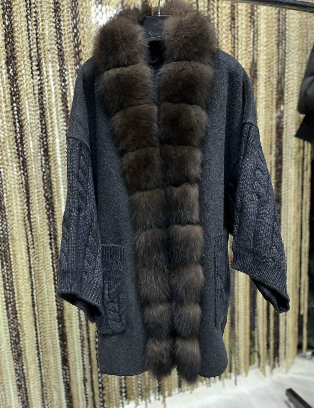 кардиган меховой,gevorg furs шубы из меха соболя куницы,кардиган премиум,кардиган с мехом,кардиган с мехом песца