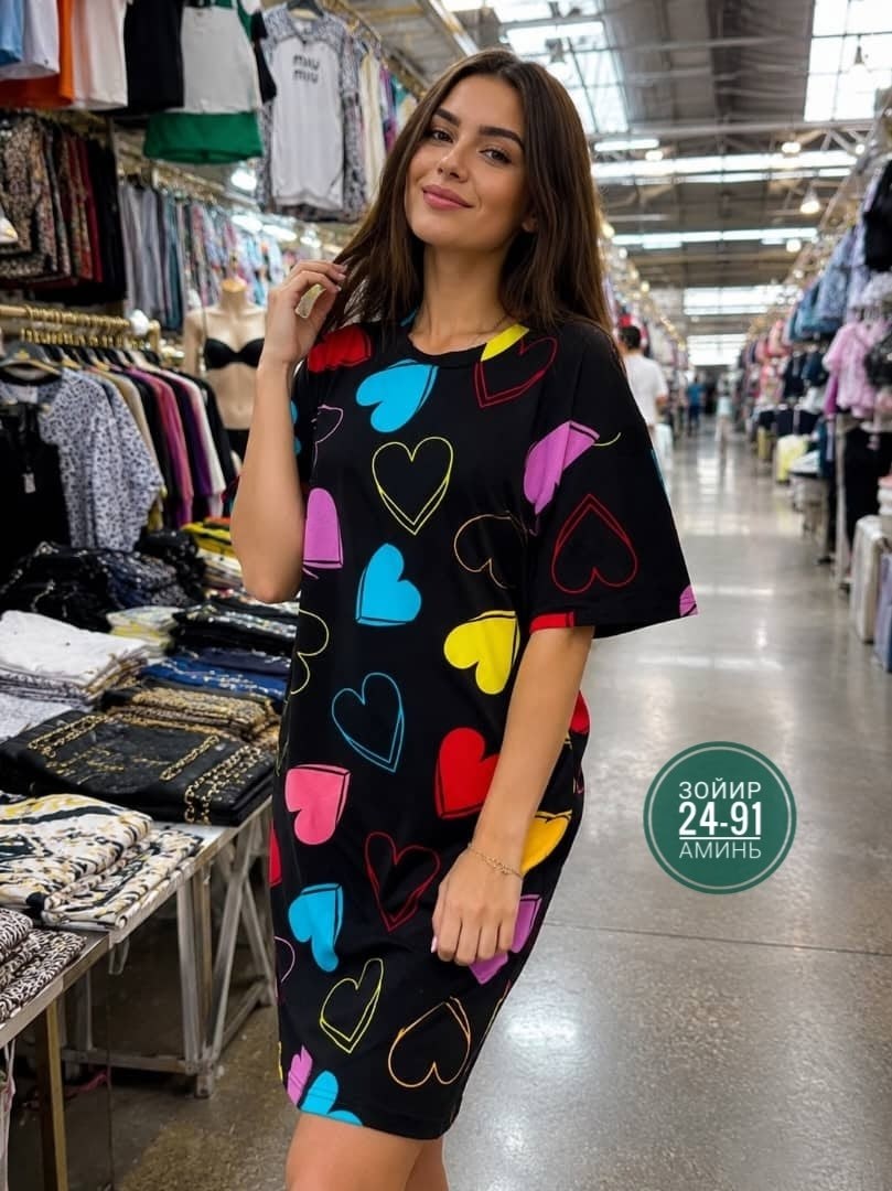 туника из хлопка,туника домашняя женское vienetta 211558 0000 серое 3xl,женская туника,ночная сорочка женская,домашняя туника