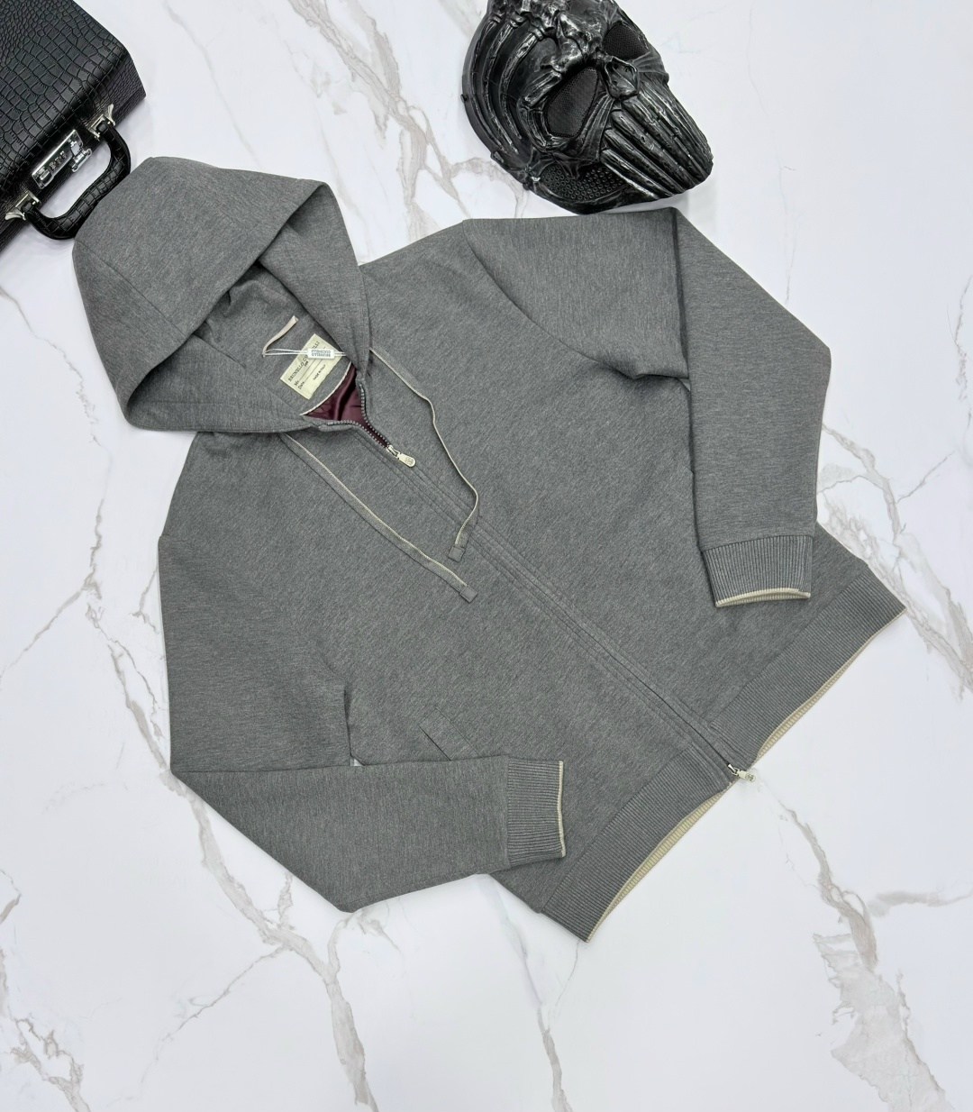 серая толстовка,толстовка с капюшоном,толстовка brunello cucinelli,grey zip hoodie,толстовка мужская