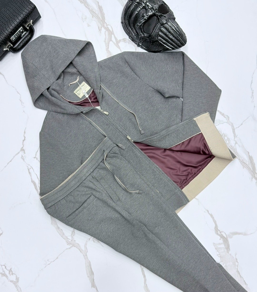 серая толстовка,толстовка с капюшоном,толстовка brunello cucinelli,grey zip hoodie,толстовка мужская