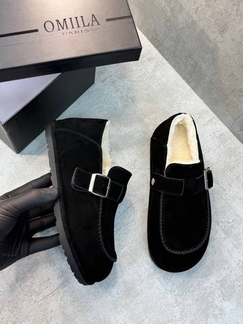 , женская,сабо birkenstock, повседневные,женские зимние лоферы