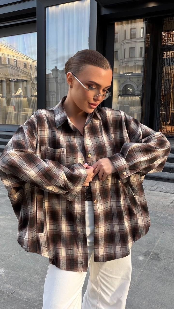 рубашка оверсайз в клетку betrendy wear,рубашка оверсайз в клетку удлиненная,рубашка оверсайз в клетку удлиненная thirteen brand,женская рубашка в клетку,рубашка в клетку женская оверсайз