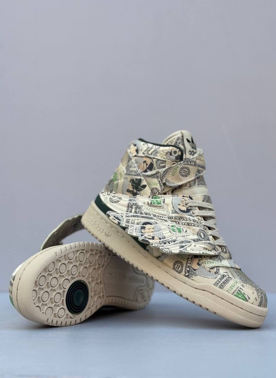 jeremy scott x adidas forum wings 1.0 'money',кроссовки adidas jeremy scott x forum wings 1.0 'money' кремовые,adidas x jeremy scott,adidas jeremy scott money,adidas x jeremy scott forum wings 1.0 "mo