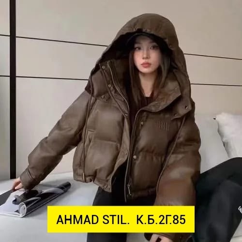 пуховик miu miu,женская куртка-пуховик из искусственной кожи,куртка женская черная,пуховик,куртка женская