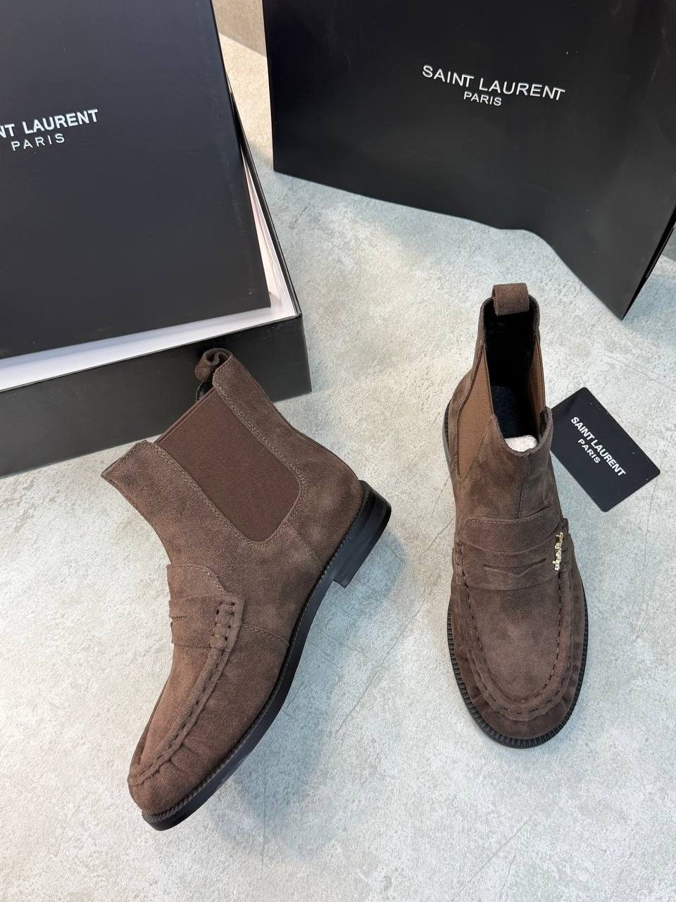 ,замшевые ботинки,ботинки saint laurent,ботинки модные,замшевые лоферы