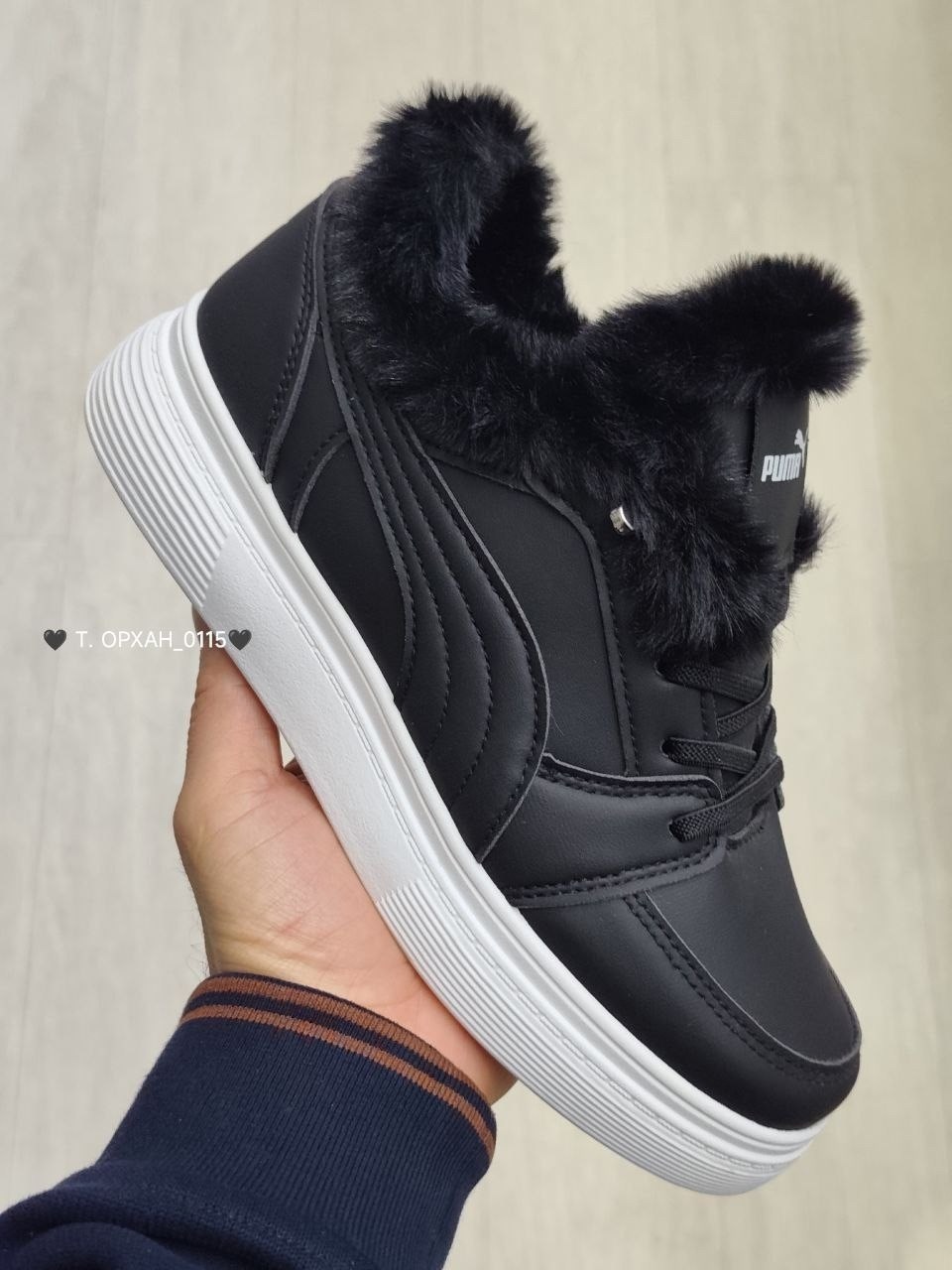 ,puma кроссовки,ботинки puma,пума кроссовки высокие черные,puma rebound joy fur