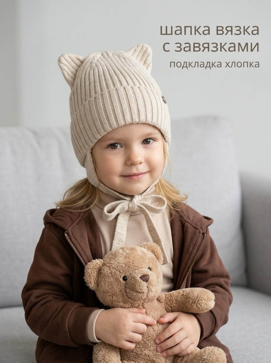 шапка с завязками,шапка для детей,шапка с ушками,вязаная шапка с ушками,шапка с ушками для девочки