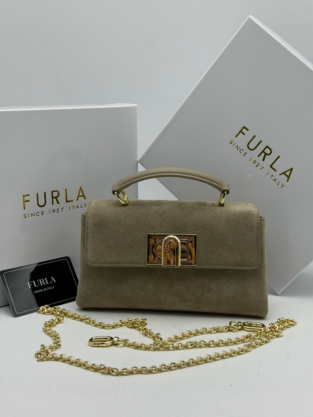 сумка женская furla,сумка furla,сумка furla замшевая,сумка furla оригинал,furla мини-сумка 1927 зеленый