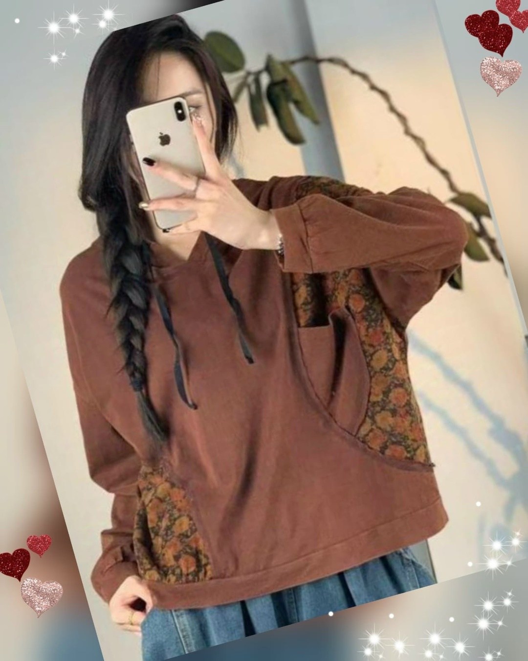 свитшот бохо с двойным низом moda-mo,толстовка в стиле,свитшот женская,стиле бохо,женские винтажные свитера с капюшоном