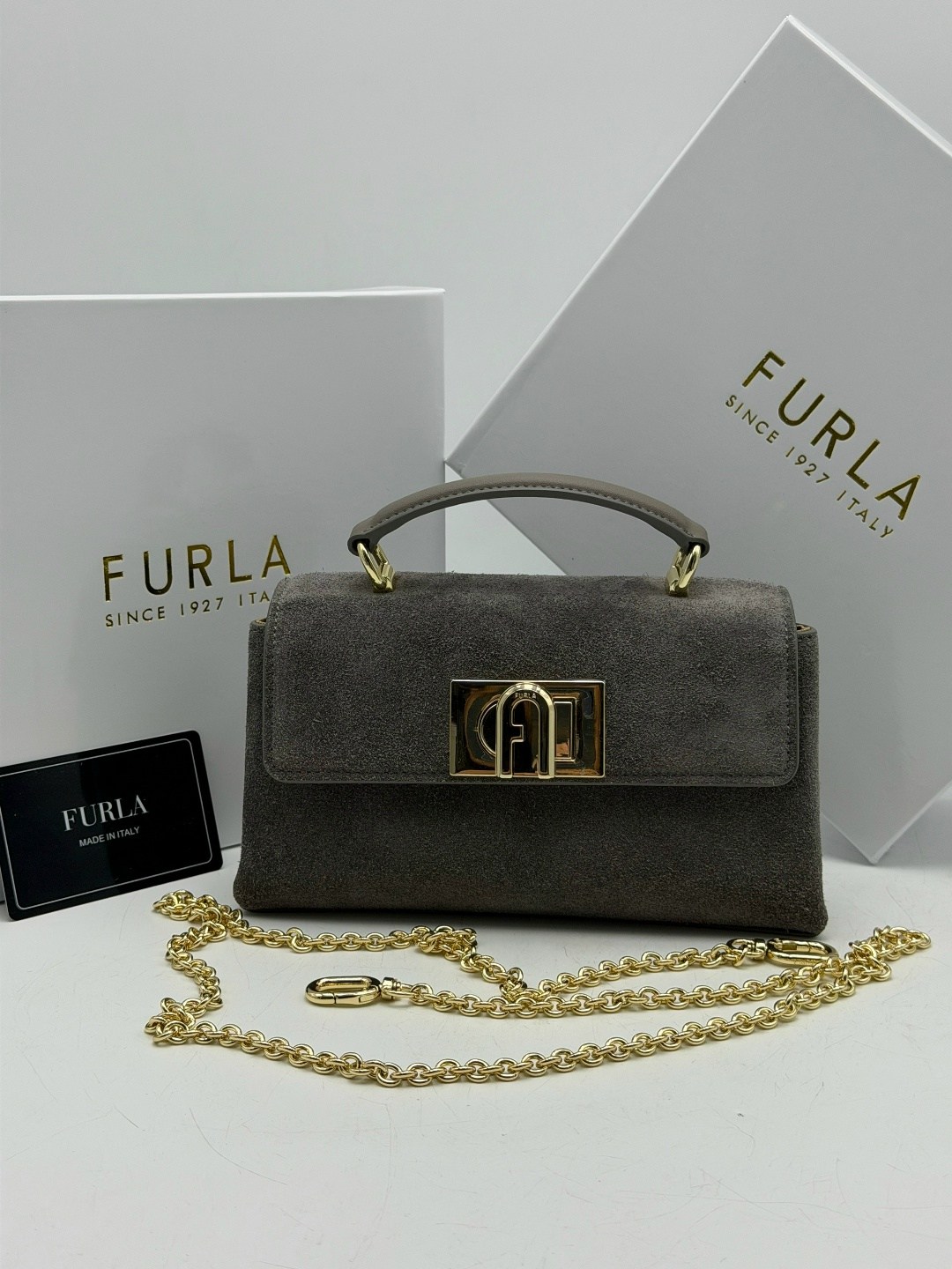 сумка женская furla,сумка furla,сумка furla замшевая,сумка furla оригинал,furla мини-сумка 1927 зеленый